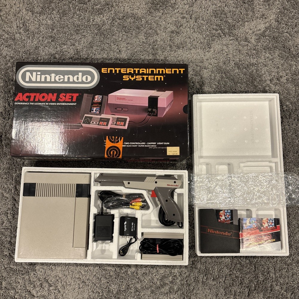 Nintendo NES Action Set Console – Complete In Box – Refurbished, Very Good