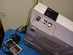 Nintendo NES Console – White/Gray. Comes With 2 Controllers- NO Cords- Works