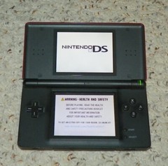 Nintendo DS Lite – Handheld Video Game System – Crimson Red / Black
