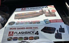 Atari Flashback 4 Black Orange Console with 75 Games & Wireless Controllers