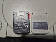 Sony PlayStation 1 Console – Gray – 2 mem cards- does NOT include power cable