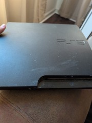 PS3 Slim 160GB Black 1080p NTSC CECH-3001A *FOR PARTS ONLY*