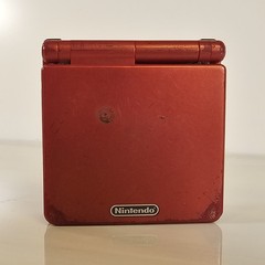 Nintendo Game Boy Advance SP AGS-001 Red Handheld System, READ DESCRIPTION