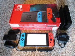 Nintendo Switch System 32GB Console w/Neon Red & Blue Joy-Cons in Box +