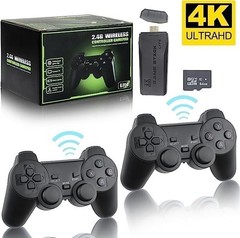 M8 Game Console Built-In 20000 + 64GB Two-Person Wireless Controller 2.4G Stick
