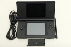 Nintendo DS Lite Handheld Cobalt and Black w/stylus, gba cover, charger USG-001