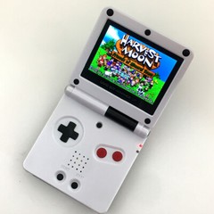 Black&White 10 Levels High Backlit V2 IPS LCD Game Boy Advance SP GBA SP Console