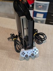 PlayStation 3 Fat PS3 40GB Black Console Gaming System CECHH01 1 YEAR WARRANTY!