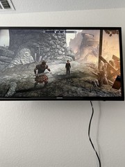 Microsoft Xbox One X 1TB Console Model 1787 Bundle w/Cables + Skyrim Game Tested