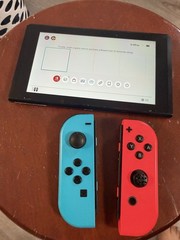 Nintendo Switch v1 Game Console HAC-001 Black Gray UNPATCHED With Case & Charger