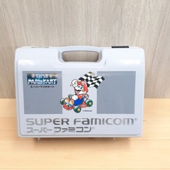 Nintendo Super Famicom Console Japan with Box, Mario Kart Storage Case &10 Games