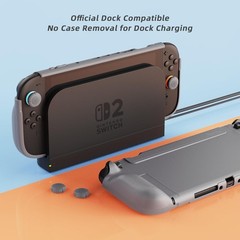PlayVital Pure Protective Grip Case for Nintendo Switch 2 – New Hope Gray