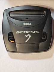 SEGA Genesis Model 3 MK-1461 Console System W/ TV & Power Cable *NO SOUND*