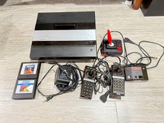 Atari 5200 Video Game Console Black System 4 Ports and Wico controller bundle