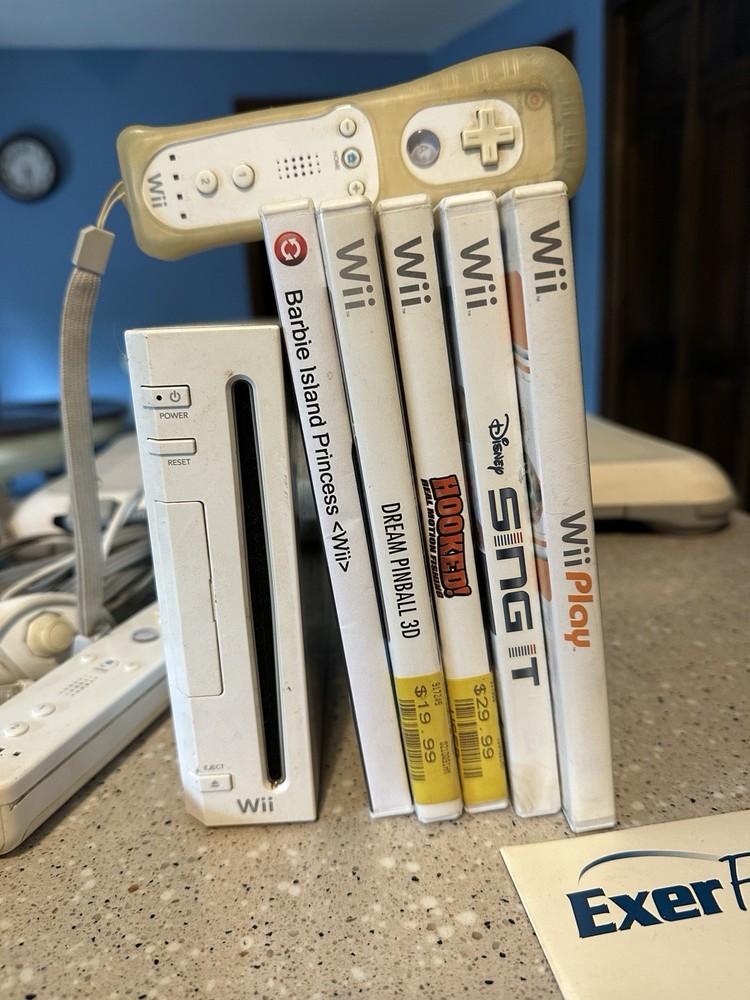 Nintendo Wii Bundle System, Games, Controllers & Wii Fit Plus With Balance Board