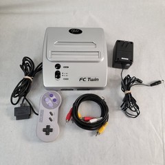Yobo FC Twin Console SNES NES W Controller AV Cables Power Supply Tested Working
