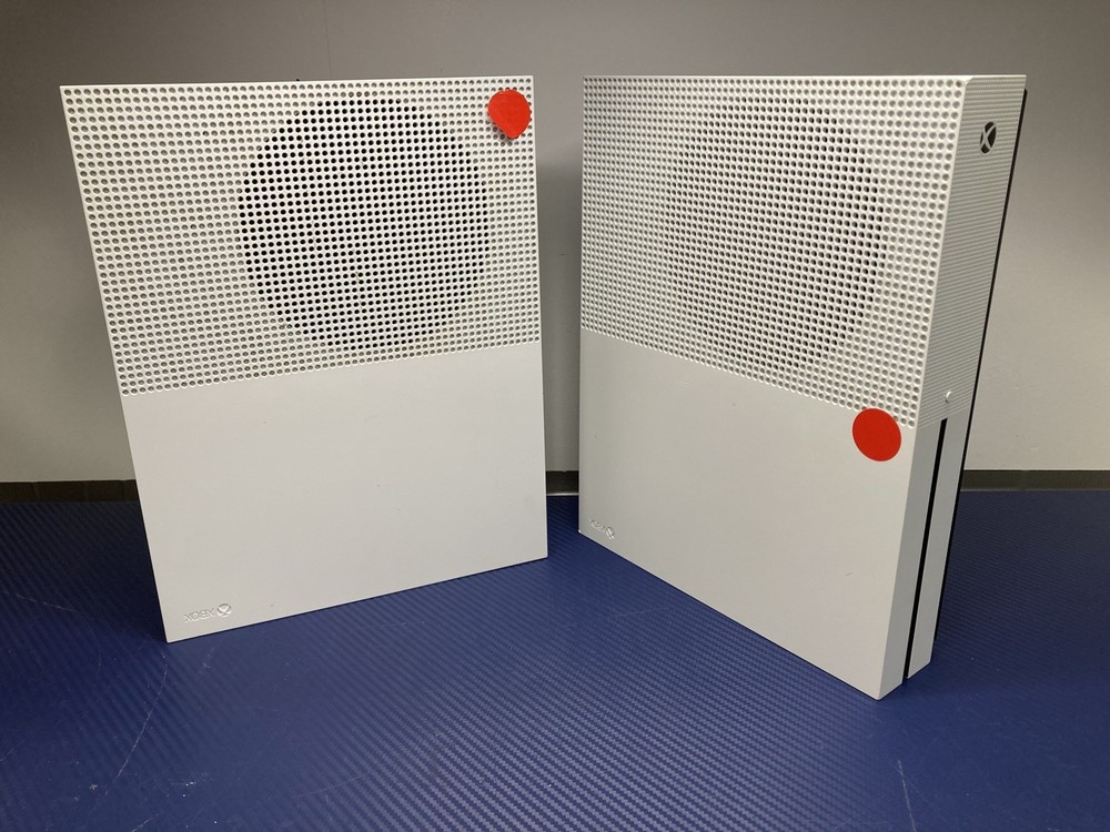 Lot of 2 Microsoft Xbox One S Console 1681 500GB- AS is For Parts Or Repair !!!