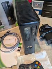 Xbox 360 S 250GB (Slim) Complete in Box Bundle! Controller & Cords w/ WARRANTY!