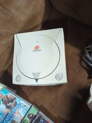 SEGA Dreamcast Console with two controllers and game – White