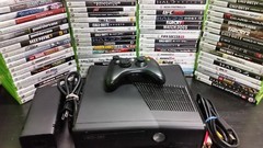 Microsoft Xbox 360 S E HDD Video Game Console Bundle HDMI with 5 FREE GAMES