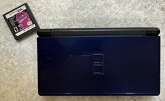 Blue Nintendo DS Lite, Charger And Slot 2 Cover Included, Works