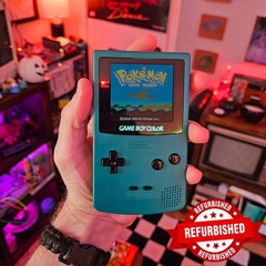 Nintendo Game Boy Color Console GBC Handheld Cleaned Tested New CaseRenewed Teal