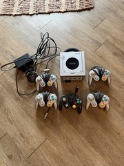 Nintendo GameCube Console DOL-001 with Controllers and Cables
