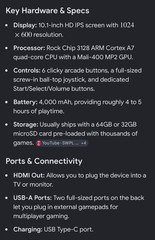 PowKiddy A 13 Portable Claim shell retro style arcade console