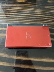 Nintendo DS Lite Console Red Black Broken For Parts Or Repair Only