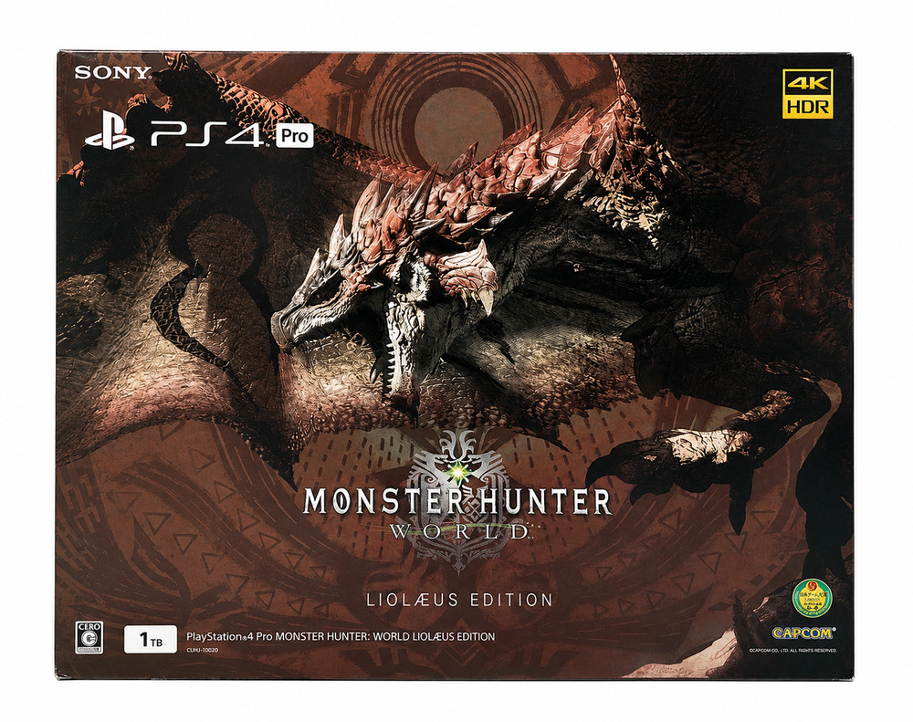 Sony PS4 Pro 1TB Monster Hunter World Rathalos Limited Edition Console Tested