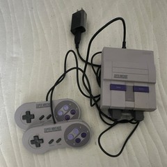 Nintendo Super Nintendo Entertainment System SNES Console Gray 2 Controllers Po…