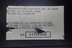VTG ATARI CX-2600 VIDEO COMPUTER SYSTEM CONSOLE w/ CONTROLLERS