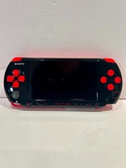 PSP 3000 (3001) God of War Limited Edition Black & Red Tested Working No Charger