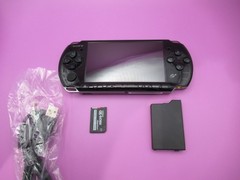 PSP 3000 Gran Turismo Edition – RARE PSP 128GB ARK-4 cable/battery/ new LCD VG!