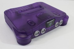 Nintendo 64 Clear Purple Console N64 Controller AC S-Video to HDMI Adapter Cable