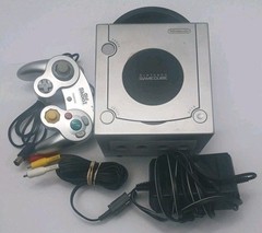 Nintendo GameCube Platinum Console -Controller- Cords Included DOL 101