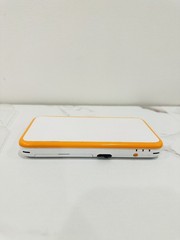 Nintendo New 2DS XL White Orange w/ 5 Games 32GB SD Charger Case Stylus Tested