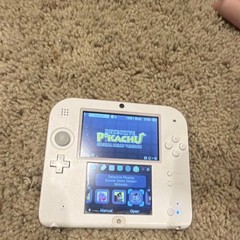 Nintendo 2DS White/Red Handheld Console w/ Charger, Wi-Fi, 4GB (FTR-001)