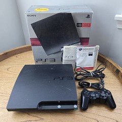 Sony PlayStation 3 PS3 Console Slim 250GB CECH-2001B w/ Controller In Box