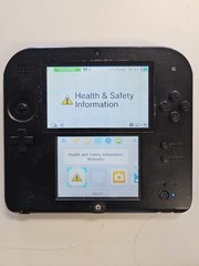Nintendo 2DS Launch Edition Blue and Black Handheld System PARTS OR REPAIR READ