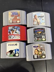 Nintendo 64 N64 Console Bundle 3 Controllers 6 Games *All Tested Working*
