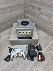 Nintendo GameCube Silver Bundle w/ Gameboy Player No Disc Console Tested Read!!