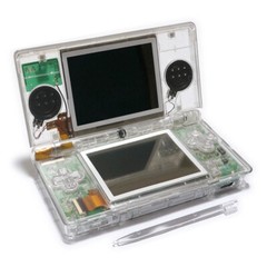 Nintendo DS Lite Game Console System Refurbished New Shell + White & Bright LCDs