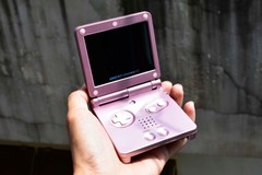 Backlit IPS LCD GBAsp Mod Nintendo Gameboy Advance SP Fuji Mountain And Blossom