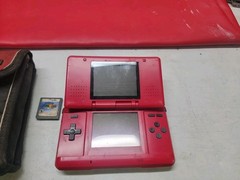 Nintendo DS Original NTR-001 Lava Red Handheld Console UNTESTED COMES WITH MARIO