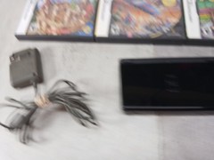 Nintendo DS Lite Handheld System (Onyx Black) w/ Lot of Games