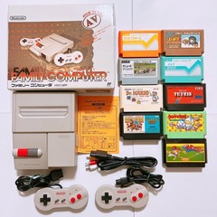 Nintendo New AV Famicom Console System HVC-101 NES 9 Games Japan