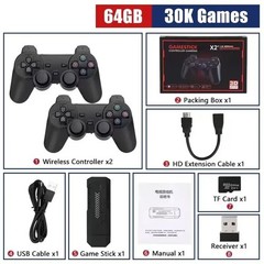 2026 X2 Plus 4K 2.4G R3tro Game Stick 256G 50 Emulators PS1 N64 DC Wireless