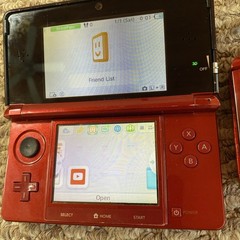 Red Black Nintendo 3ds CTR-001 Lot Of 2 Different Issues READ