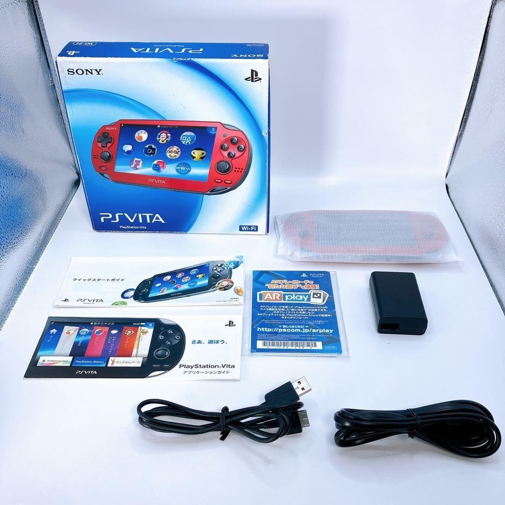 Mint SONY PS Vita PCH-1000 ZA03 Cosmic Red Wifi